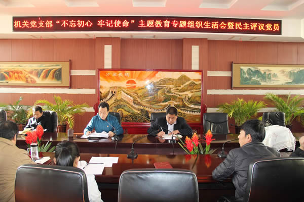 隴運(yùn)集團(tuán)公司機(jī)關(guān)黨支部召開(kāi)“不忘初心、牢記使命”主題教育專題組織生活會(huì)和民主評(píng)議黨員會(huì)