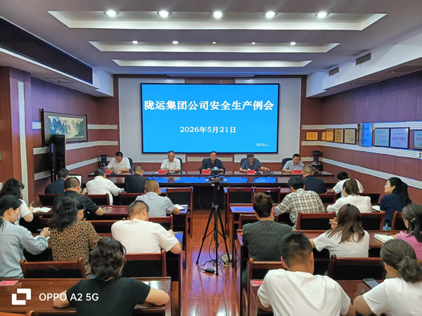 隴南市隴運(yùn)集團(tuán)公司召開2026年5月份安全生產(chǎn)例會